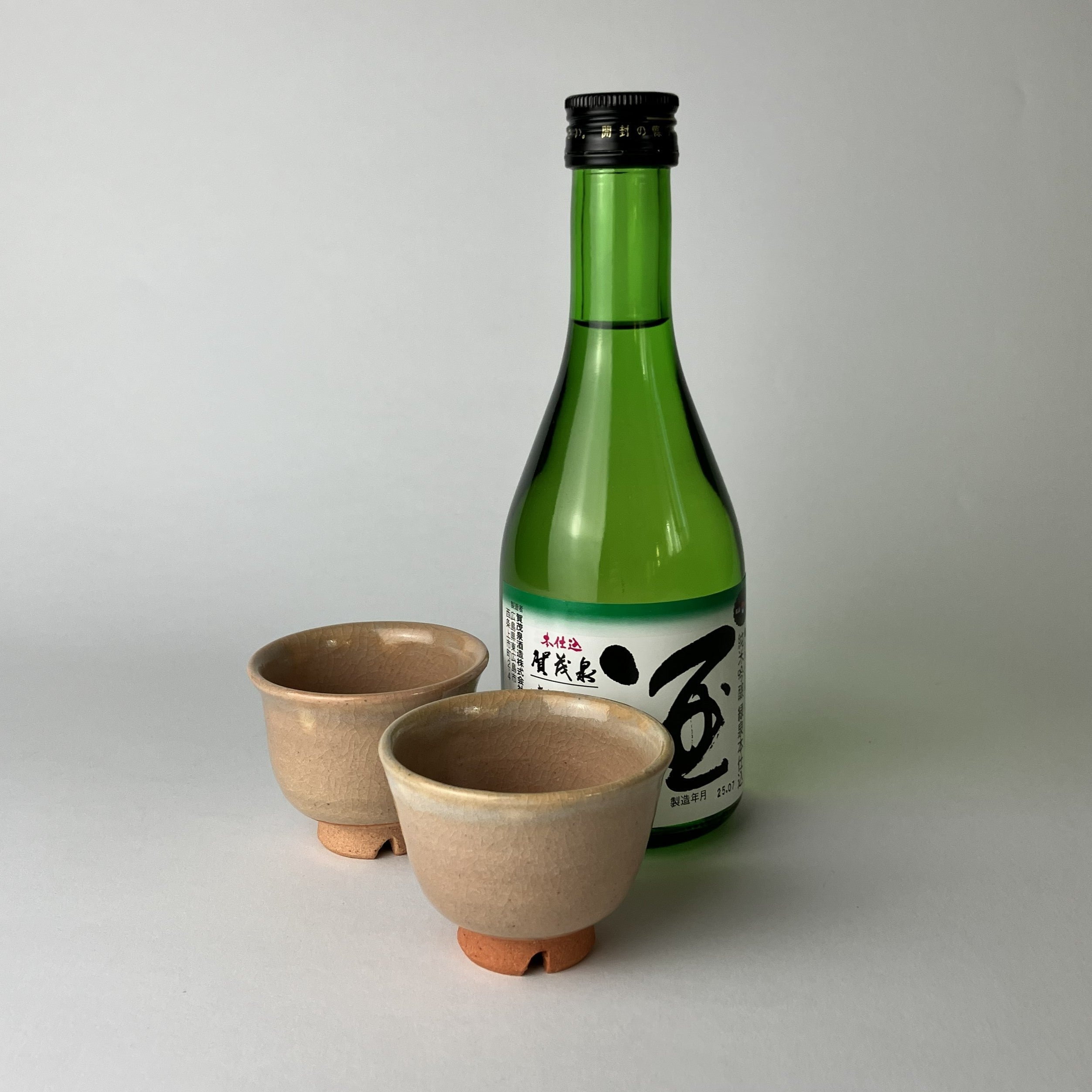 Ryokusen Honjikomi & Japanese Traditional Sake Cup Gift Set